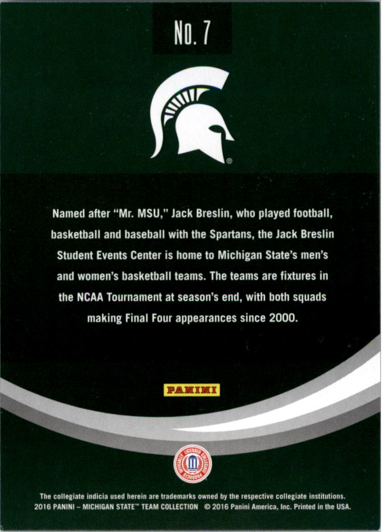 2016 Panini Michigan State Trading Card Pick