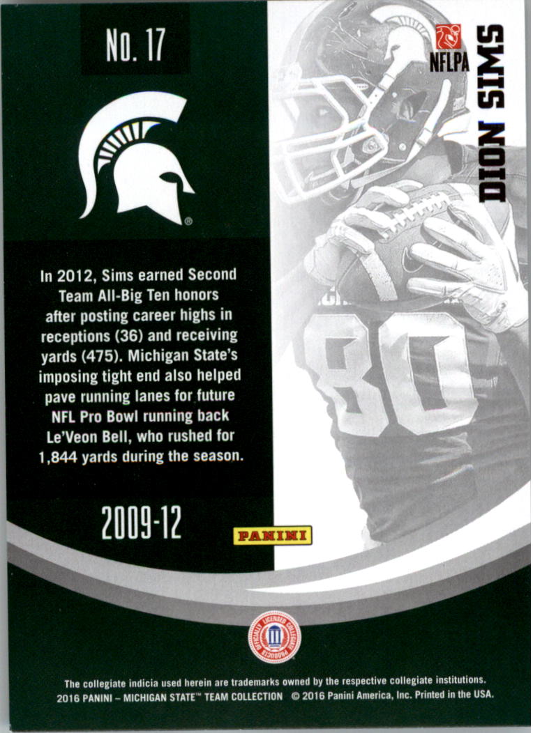 2016 Panini Michigan State Trading Card Pick