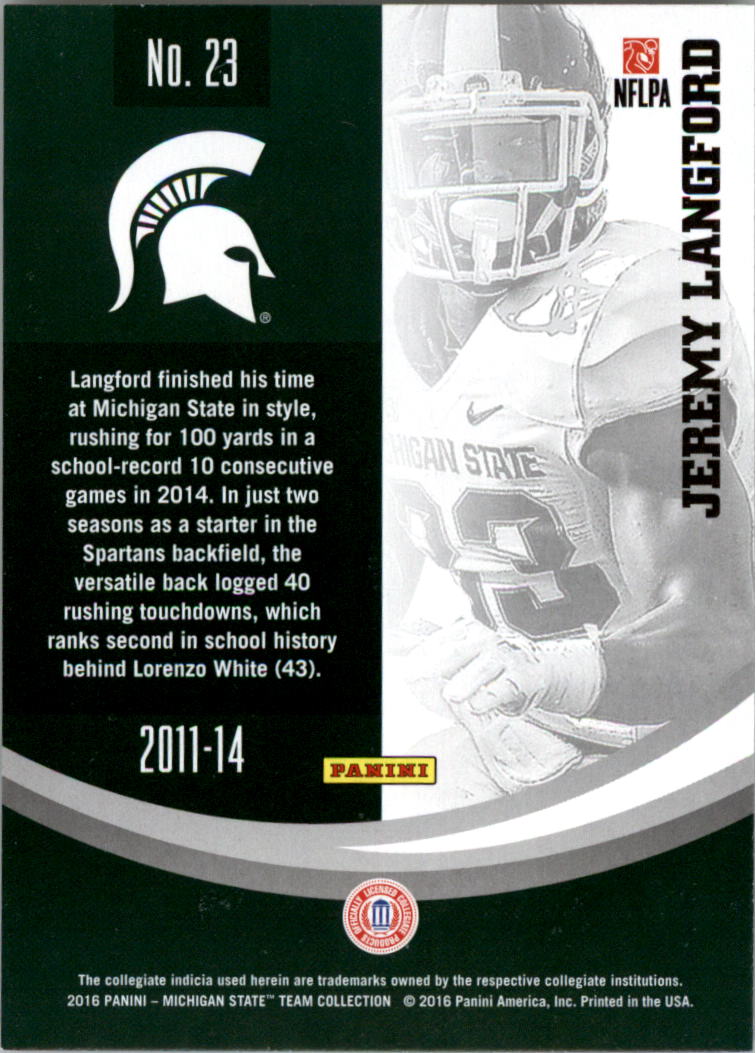 2016 Panini Michigan State Trading Card Pick