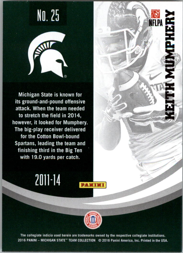 2016 Panini Michigan State Trading Card Pick