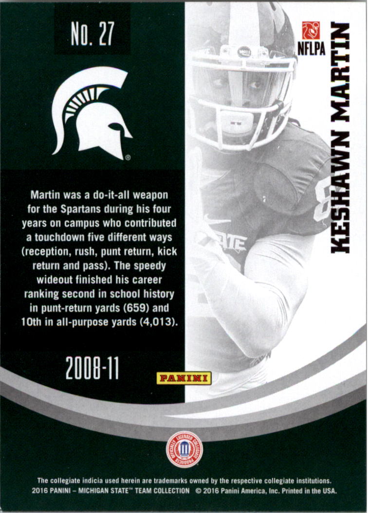 2016 Panini Michigan State Trading Card Pick