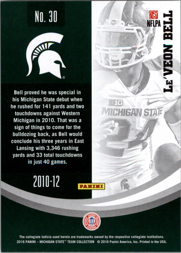 2016 Panini Michigan State Trading Card Pick