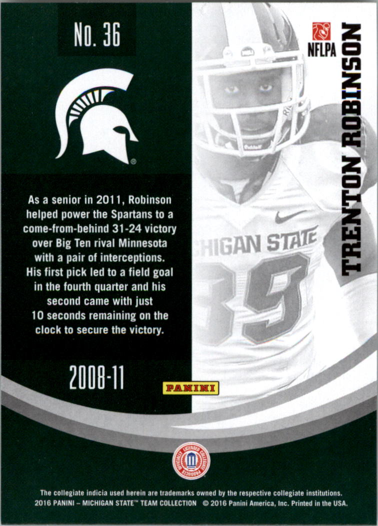 2016 Panini Michigan State Trading Card Pick