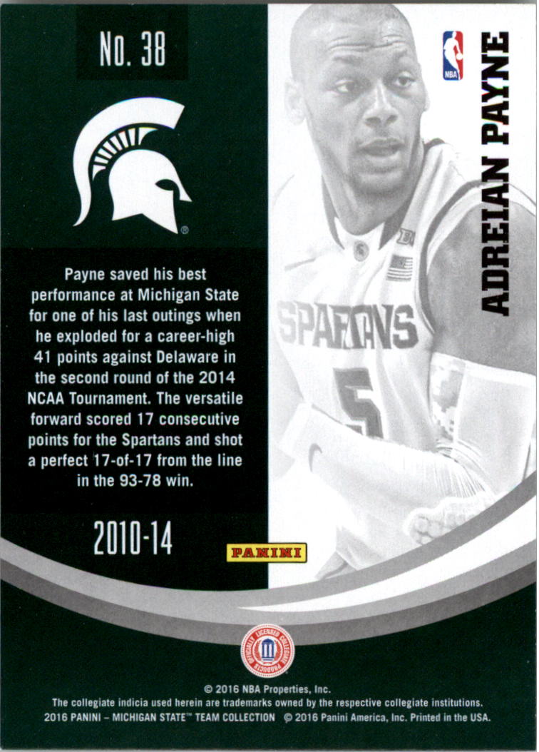 2016 Panini Michigan State Trading Card Pick