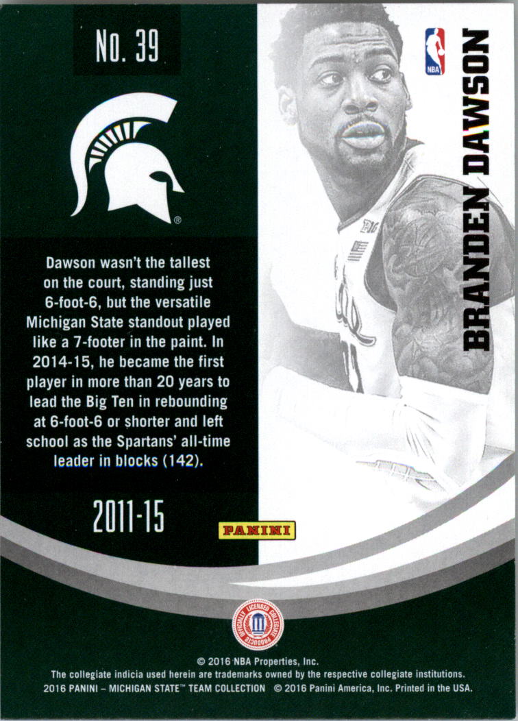 2016 Panini Michigan State Trading Card Pick