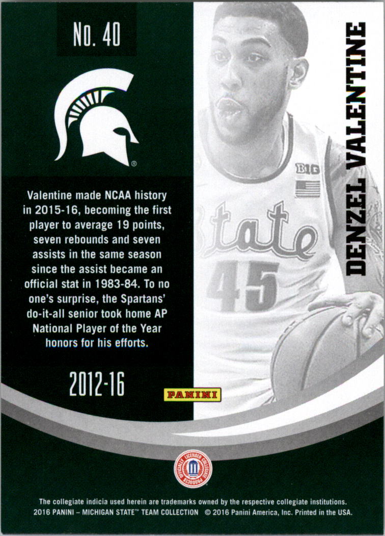 2016 Panini Michigan State Trading Card Pick