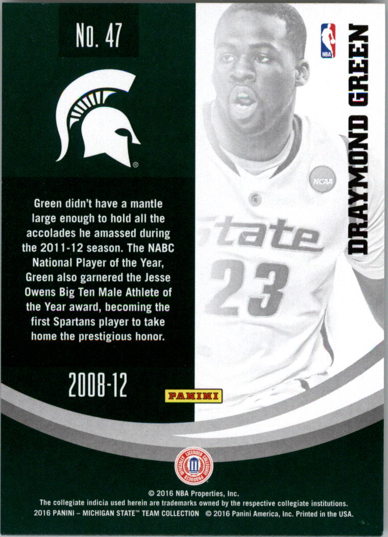 2016 Panini Michigan State Trading Card Pick