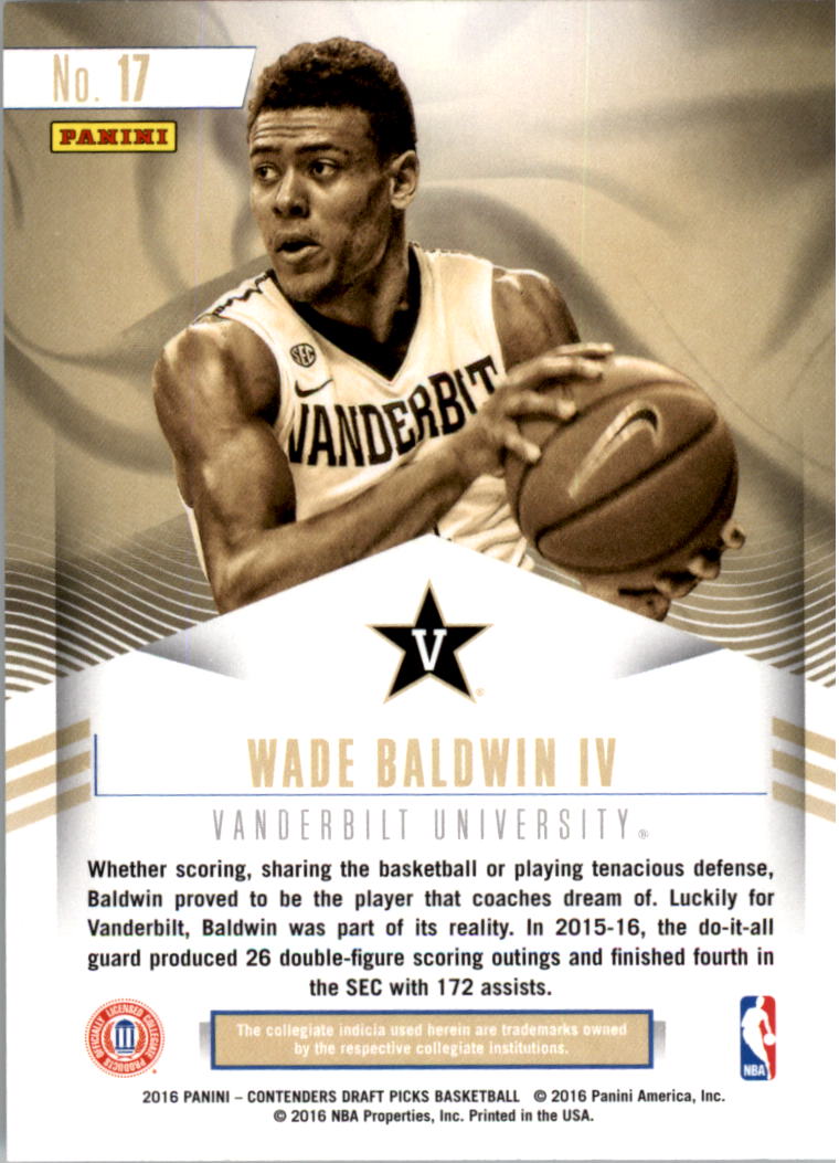 2016-17 Panini Contenders Draft Picks Basketball Class Reunion YOU PICK - Picture 33 of 39