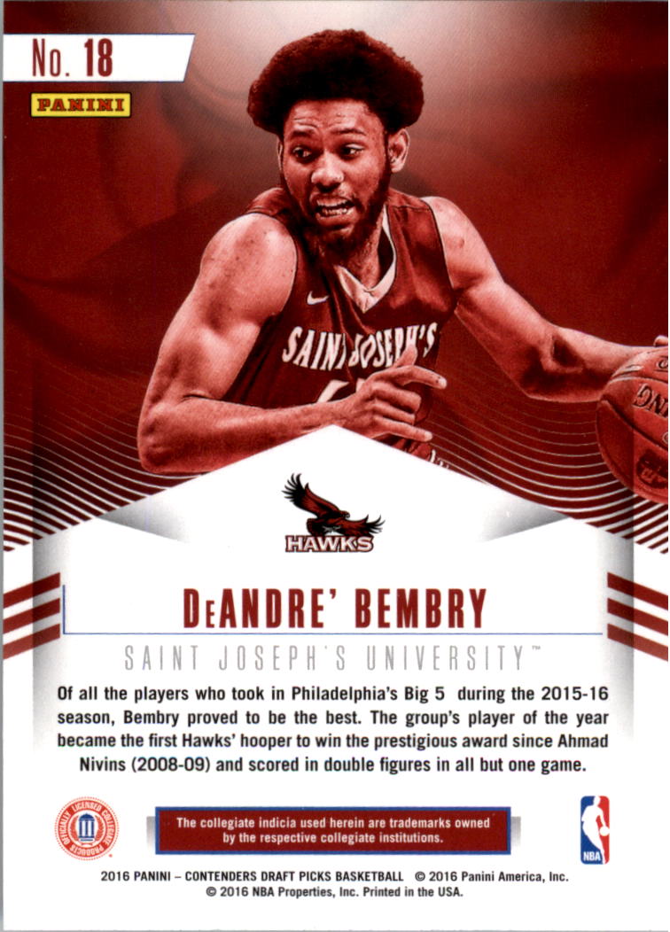 2016-17 Panini Contenders Draft Picks Basketball Class Reunion YOU PICK - Picture 35 of 39