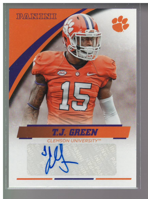 B0851- 2016 Panini Clemson Card #s 1-49 +Inserts -You Pick- 15+ FREE US SHIP