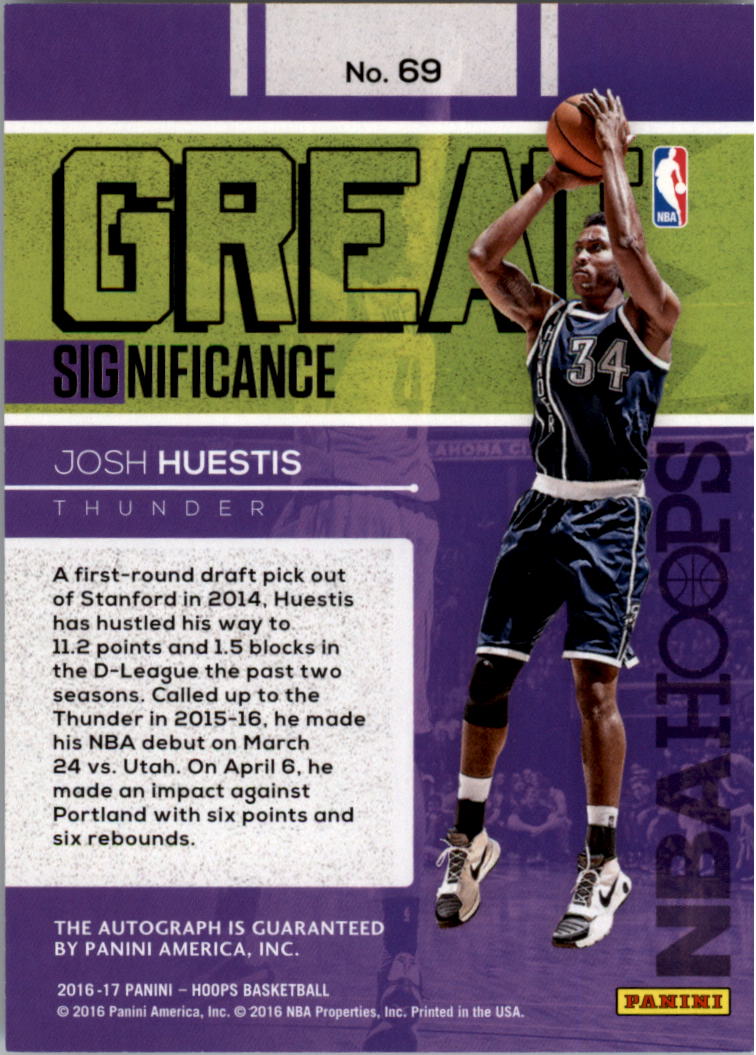 2016-17 Hoops Basketball Great SIGnificance AUTO Autographs You Pick - Picture 11 of 13
