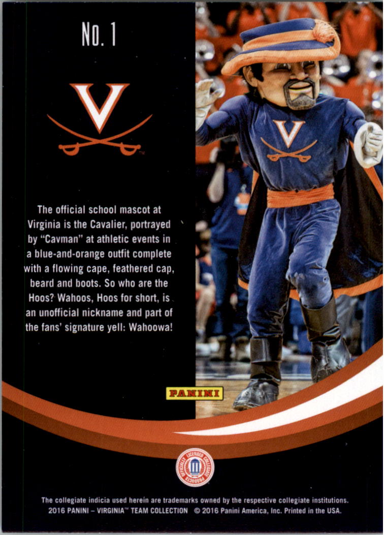 2016 Panini Virginia Trading Card Pick