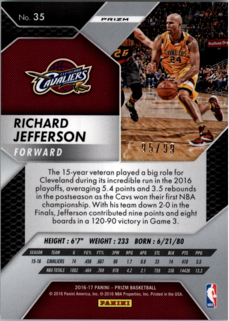 2016-17 Panini Prizm Basketball Prizms Blue Wave YOU PICK - Picture 9 of 69