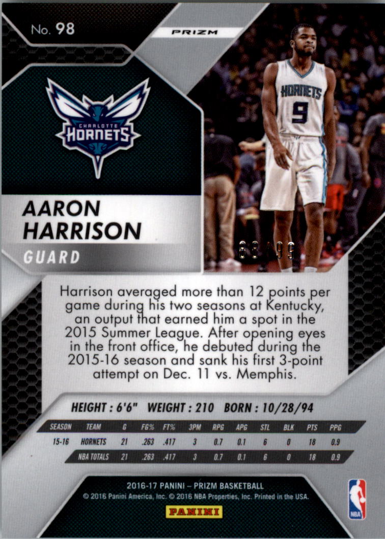 2016-17 Panini Prizm Basketball Prizms Blue Wave YOU PICK - Picture 21 of 69