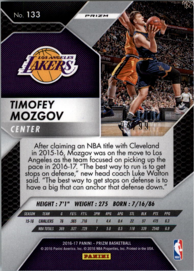 2016-17 Panini Prizm Basketball Prizms Blue Wave YOU PICK - Picture 35 of 69