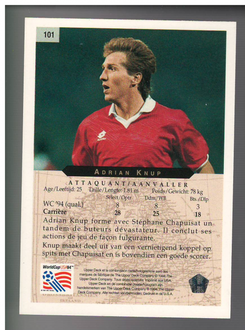 B0196- 1994 Upper Deck World Cup Contenders 1-267 -You Pick- 15+ FREE US SHIP