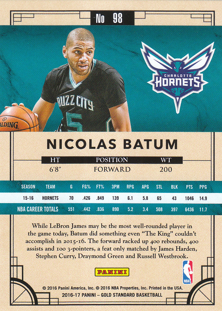 Panini Gold Standard Basket 2016/2017 - Foto 9 di 11
