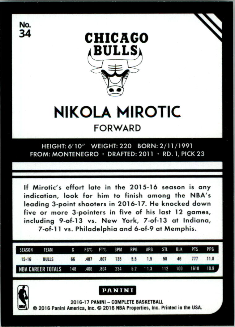 2016-17 Panini Complete Basketball Card Pick 1-250 - Picture 67 of 488