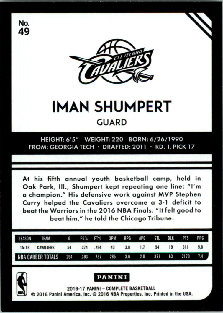 2016-17 Panini Complete Basketball Card Pick 1-250 - Picture 95 of 488