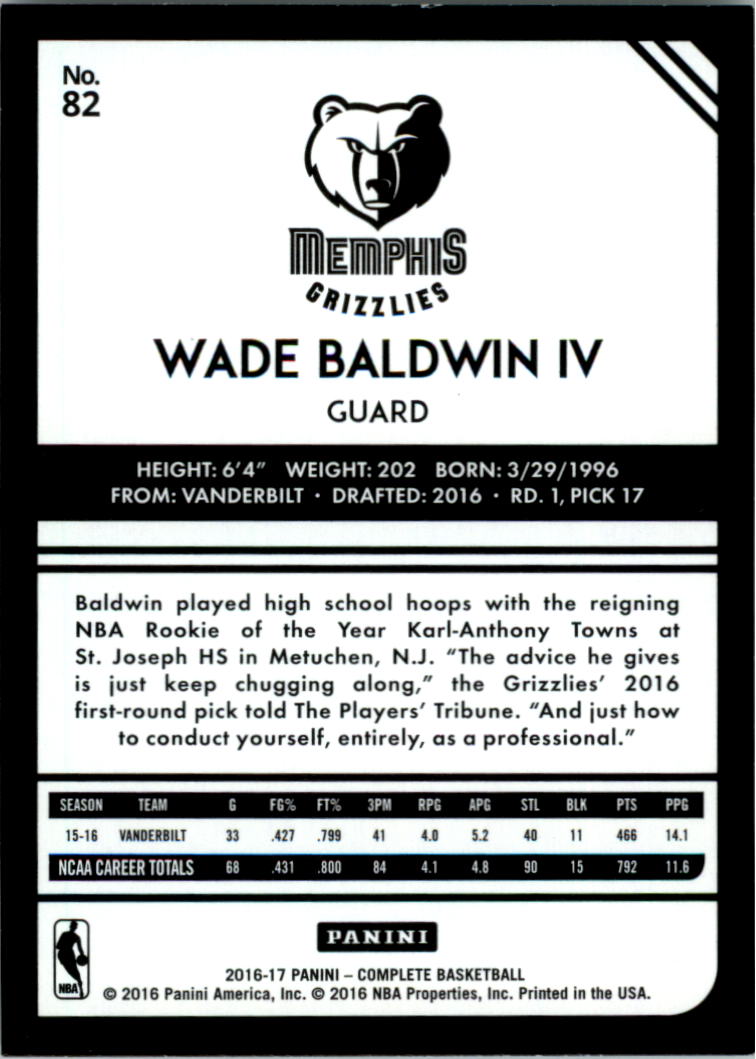 2016-17 Panini Complete Basketball Card Pick 1-250 - Picture 159 of 488
