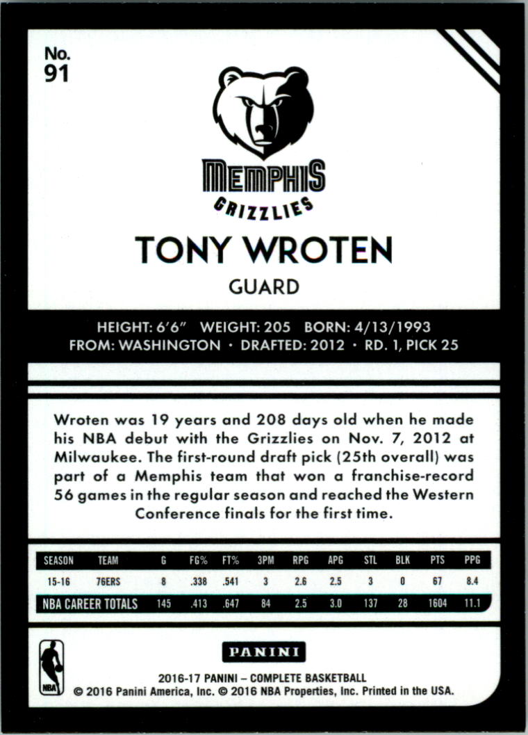 2016-17 Panini Complete Basketball Card Pick 1-250 - Picture 177 of 488