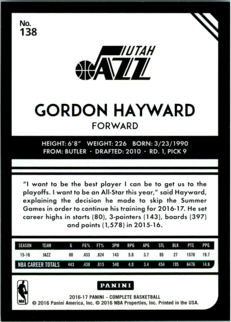 2016-17 Panini Complete Basketball Card Pick 1-250 - Picture 271 of 488
