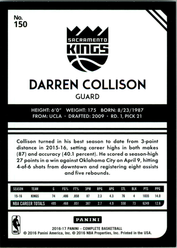 2016-17 Panini Complete Basketball Card Pick 1-250 - Picture 294 of 488