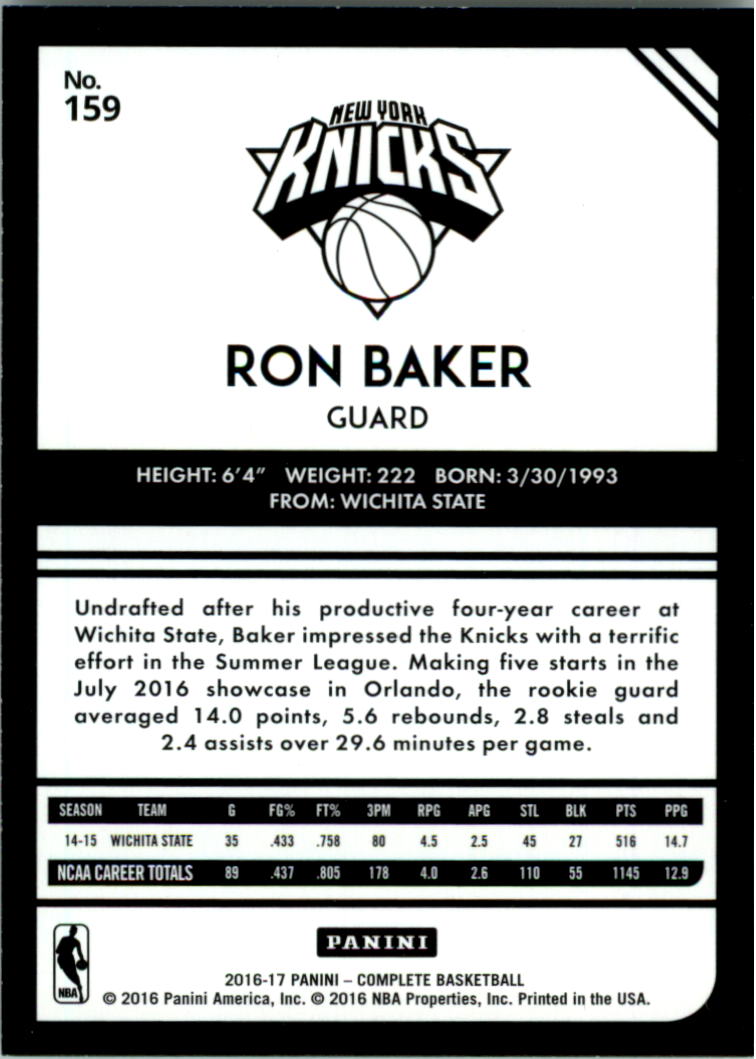 2016-17 Panini Complete Basketball Card Pick 1-250 - Picture 312 of 488