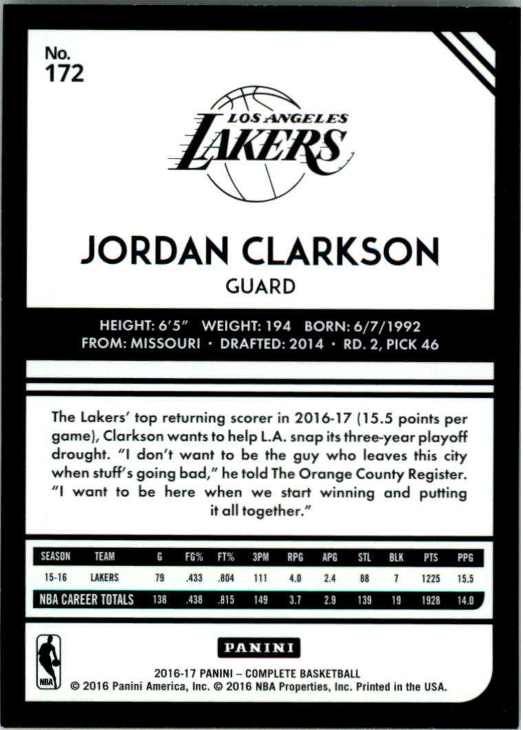 2016-17 Panini Complete Basketball Card Pick 1-250 - Picture 338 of 488