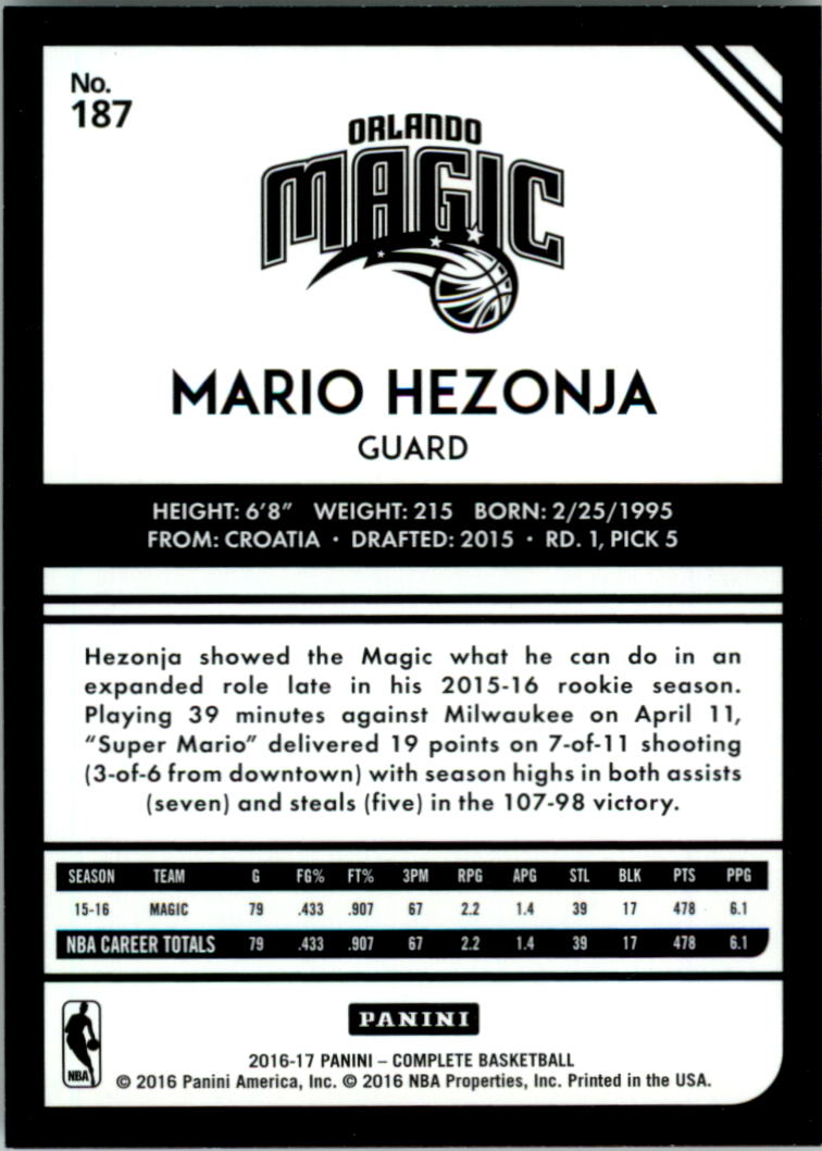 2016-17 Panini Complete Basketball Card Pick 1-250 - Picture 366 of 488