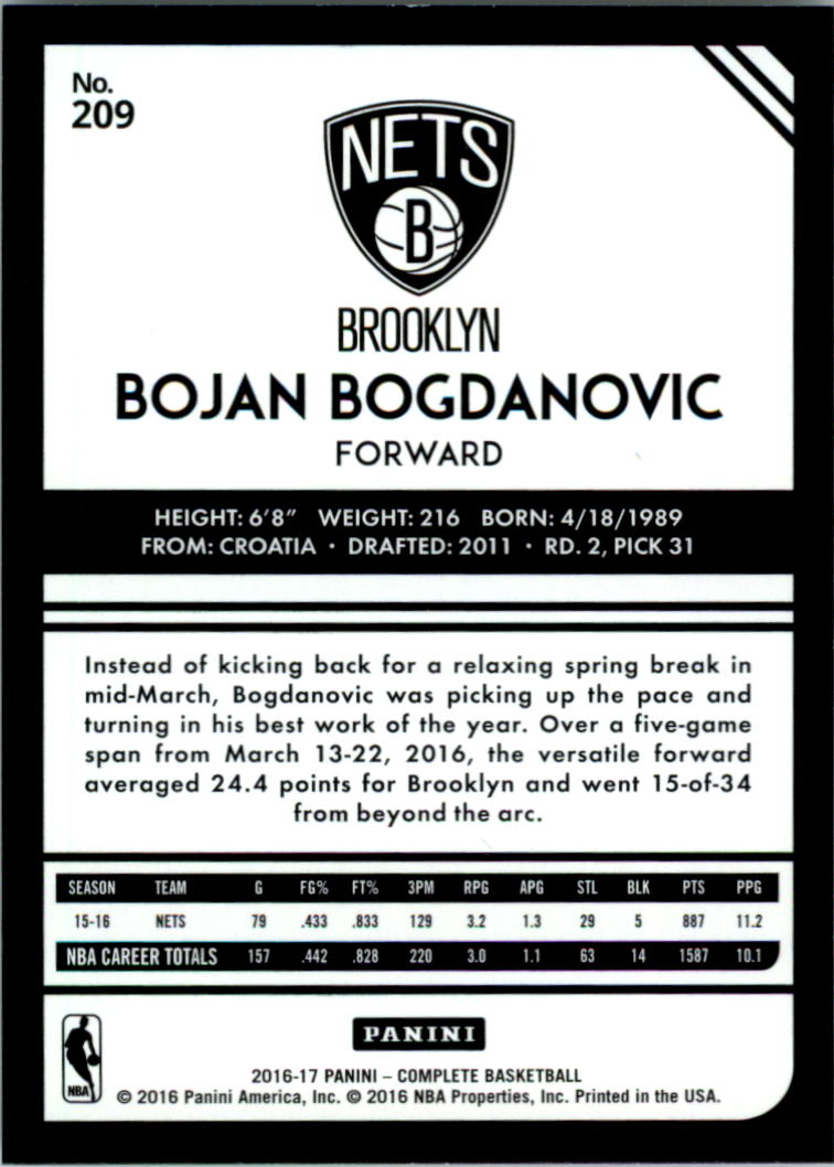 2016-17 Panini Complete Basketball Card Pick 1-250 - Picture 410 of 488