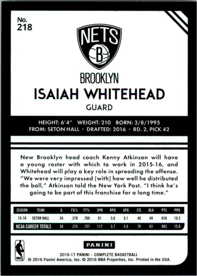 2016-17 Panini Complete Basketball Card Pick 1-250 - Picture 426 of 488
