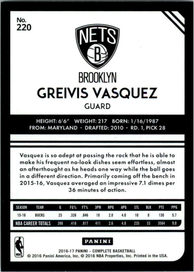 2016-17 Panini Complete Basketball Card Pick 1-250 - Picture 430 of 488