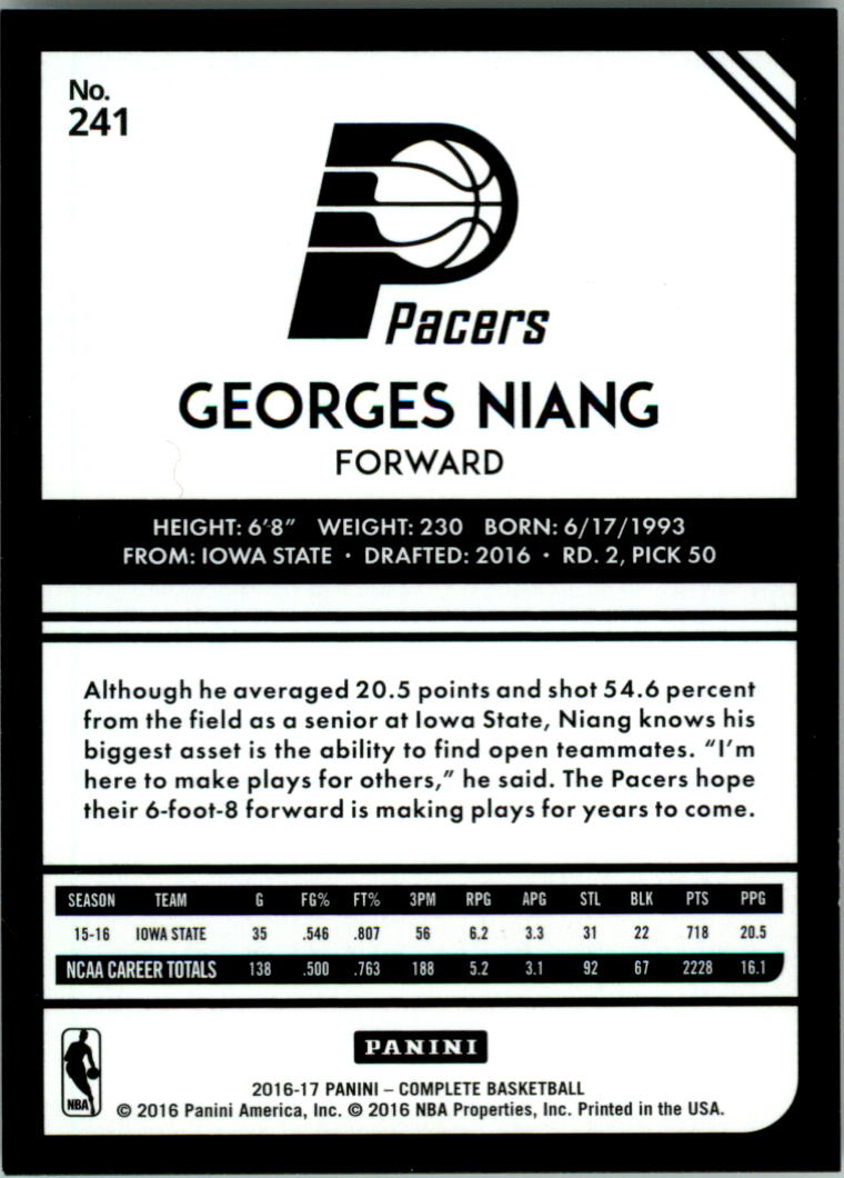 2016-17 Panini Complete Basketball Card Pick 1-250 - Picture 470 of 488
