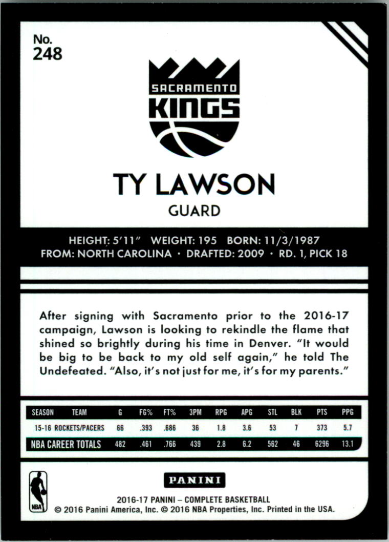 2016-17 Panini Complete Basketball Card Pick 1-250 - Picture 484 of 488