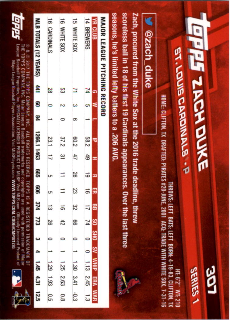 2017 Topps Baseball 301-400 YOU PICK - Picture 15 of 187