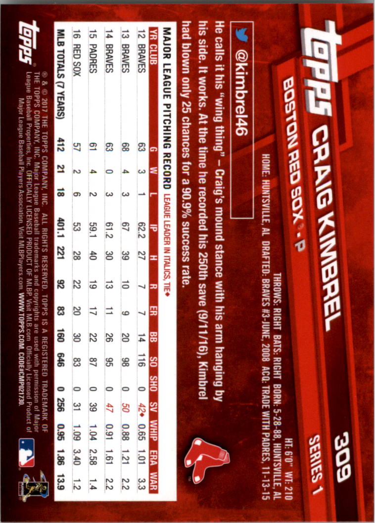 2017 Topps Baseball 301-400 YOU PICK - Picture 19 of 187