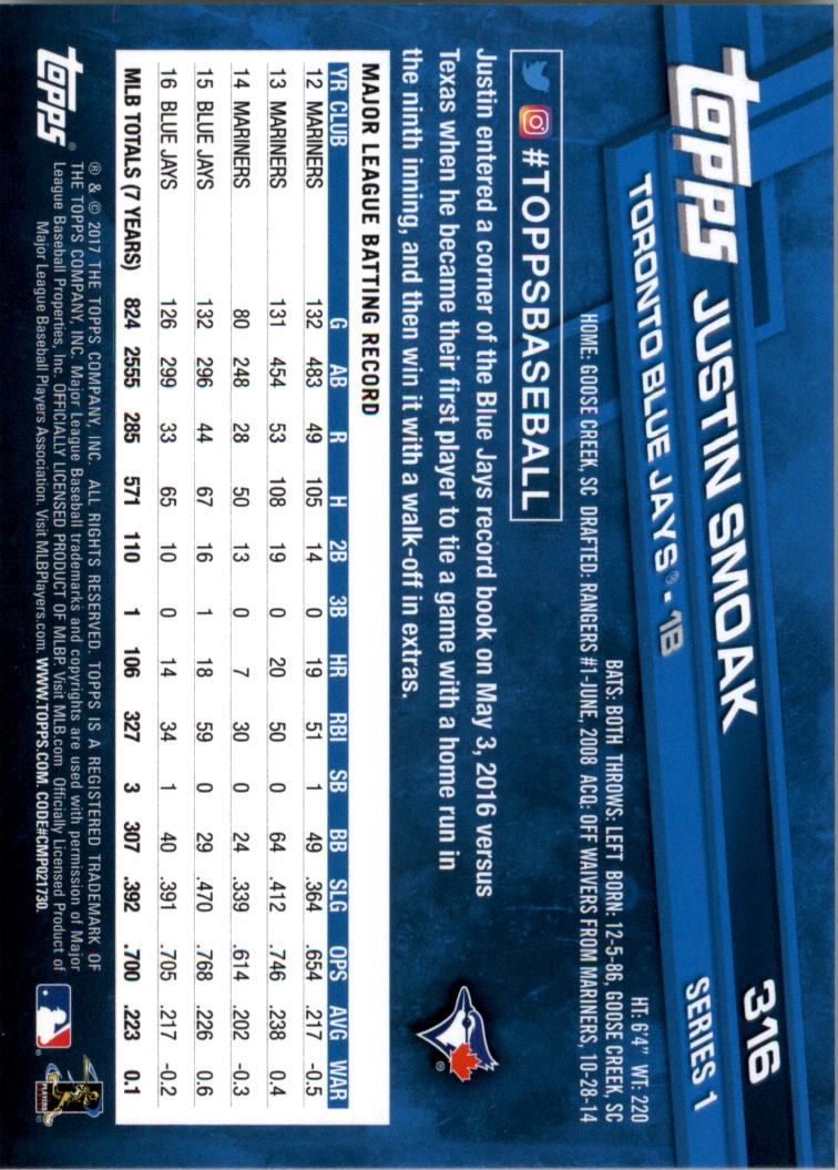 2017 Topps Baseball 301-400 YOU PICK - Picture 33 of 187
