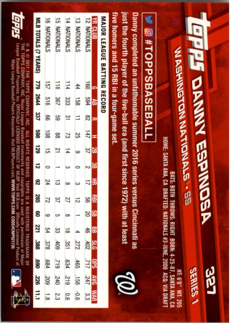 2017 Topps Baseball 301-400 YOU PICK - Picture 53 of 187