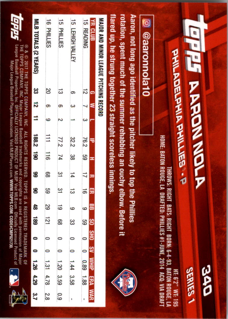 2017 Topps Baseball 301-400 YOU PICK - Picture 79 of 187