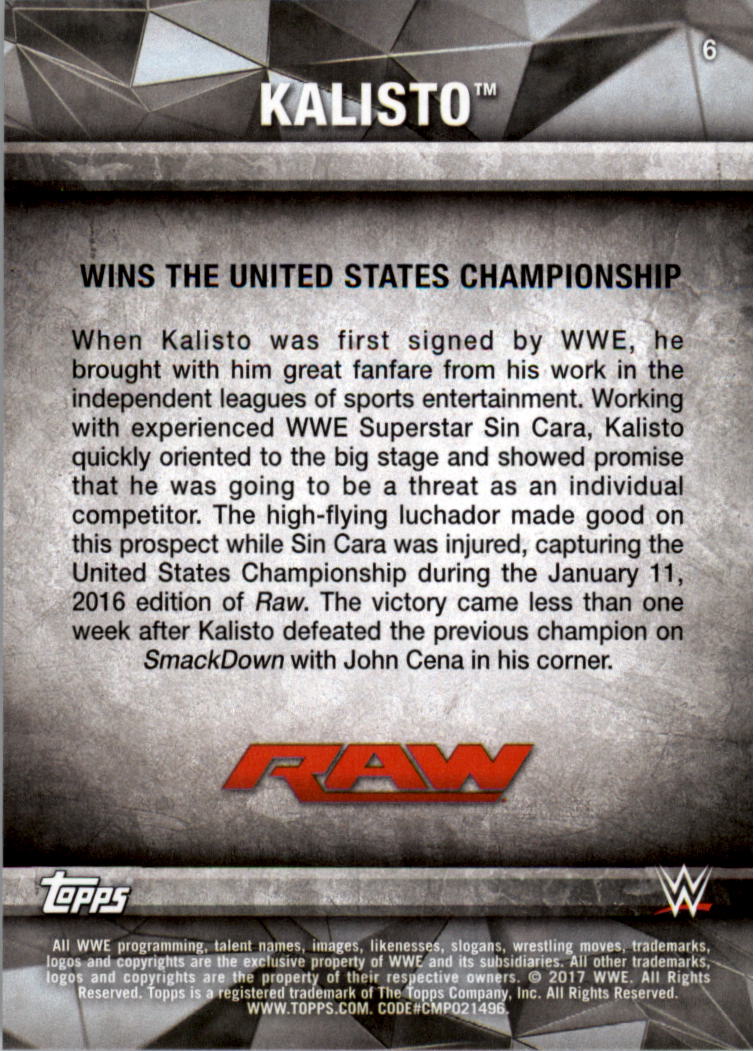 2017 Topps WWE Road to Wrestlemania you pick - Picture 13 of 179