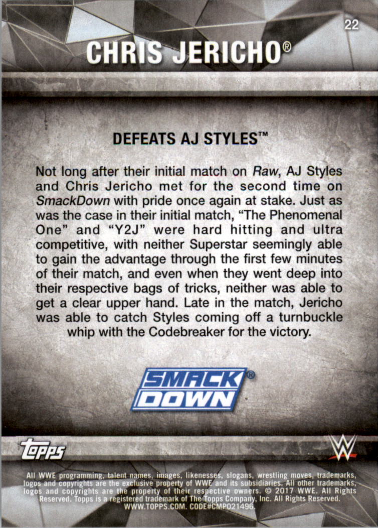 2017 Topps WWE Road to Wrestlemania you pick - Picture 41 of 179