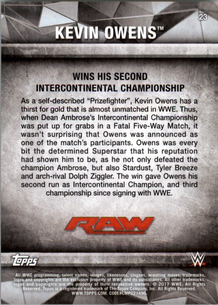 2017 Topps WWE Road to Wrestlemania you pick - Picture 43 of 179
