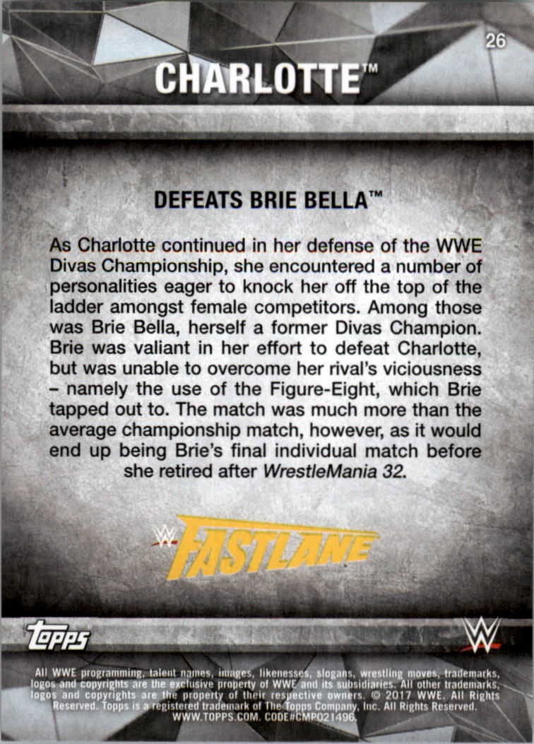 2017 Topps WWE Road to Wrestlemania you pick - Picture 49 of 179