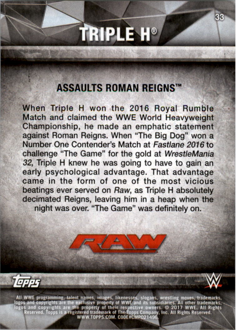 2017 Topps WWE Road to Wrestlemania you pick - Picture 63 of 179