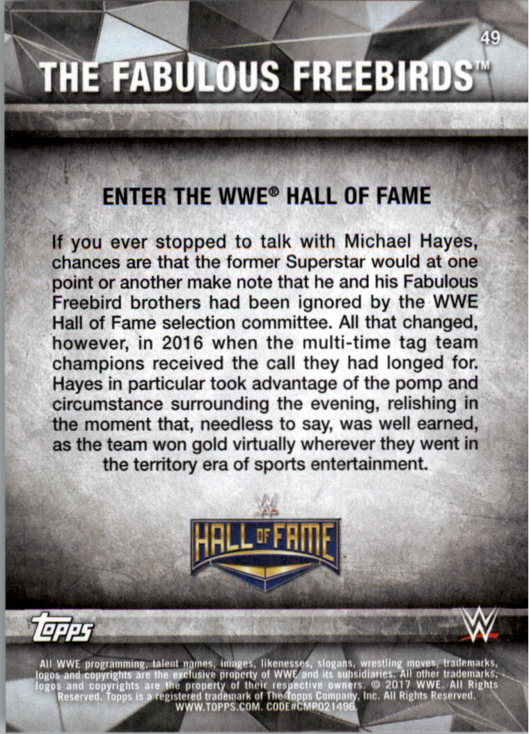 2017 Topps WWE Road to Wrestlemania you pick - Picture 89 of 179