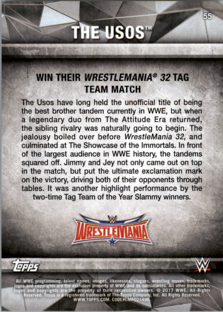 2017 Topps WWE Road to Wrestlemania you pick - Picture 101 of 179