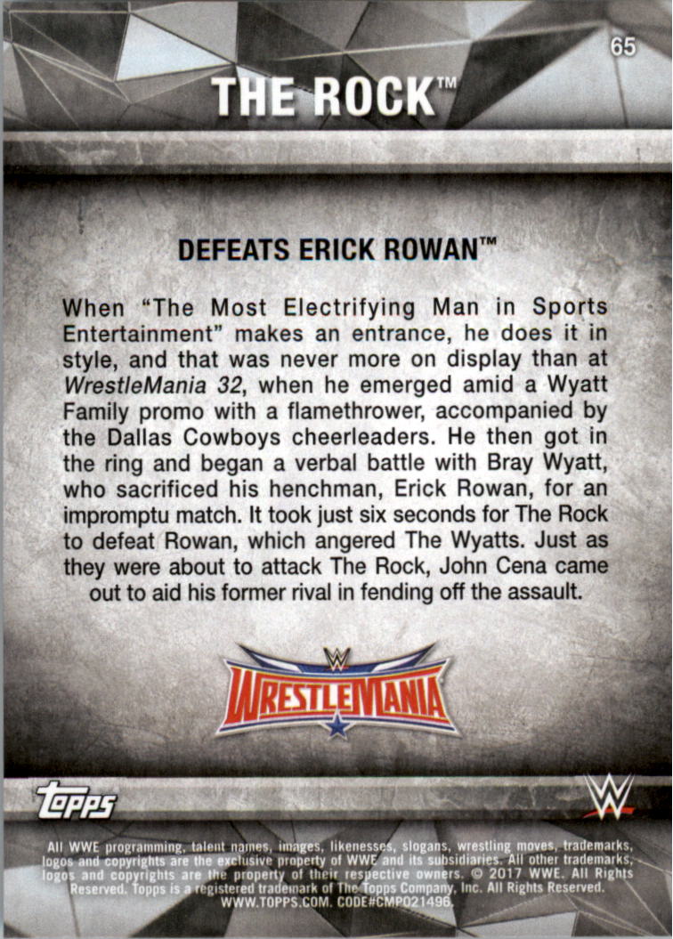 2017 Topps WWE Road to Wrestlemania you pick - Picture 115 of 179