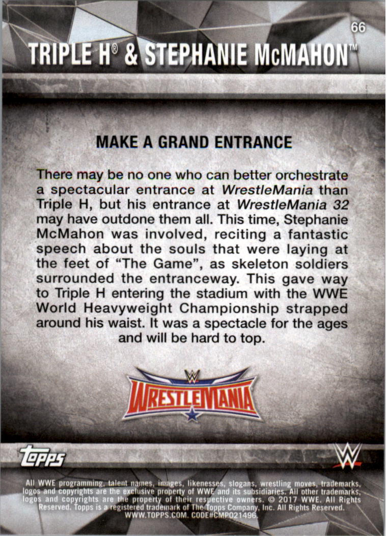 2017 Topps WWE Road to Wrestlemania you pick - Picture 117 of 179