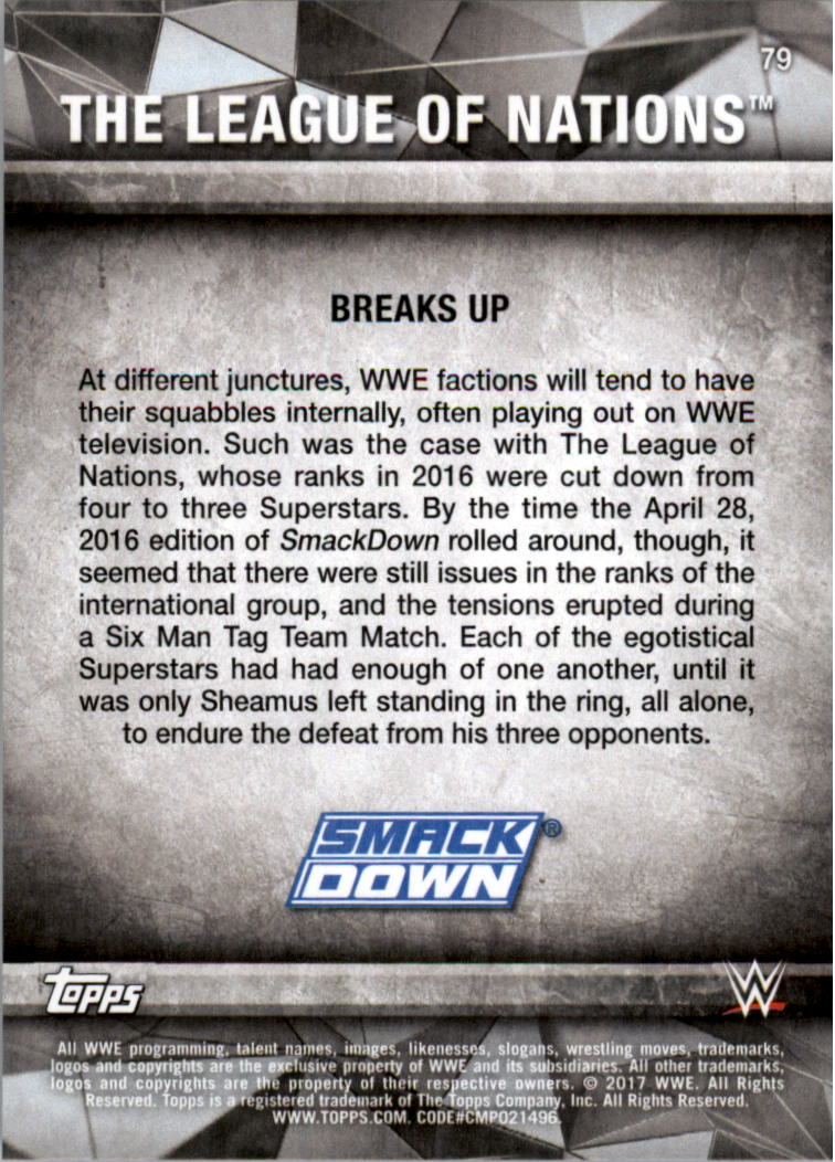 2017 Topps WWE Road to Wrestlemania you pick - Picture 141 of 179